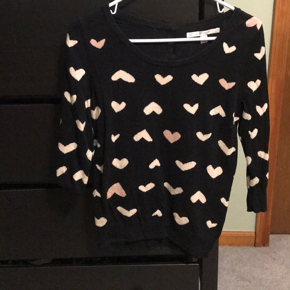 Women’s sweater with hearts
